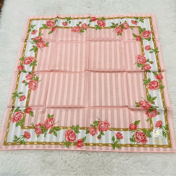Carlos Falchi Accessories - Falchi New York Floral Multicolor Bandana/Scarf size 20”